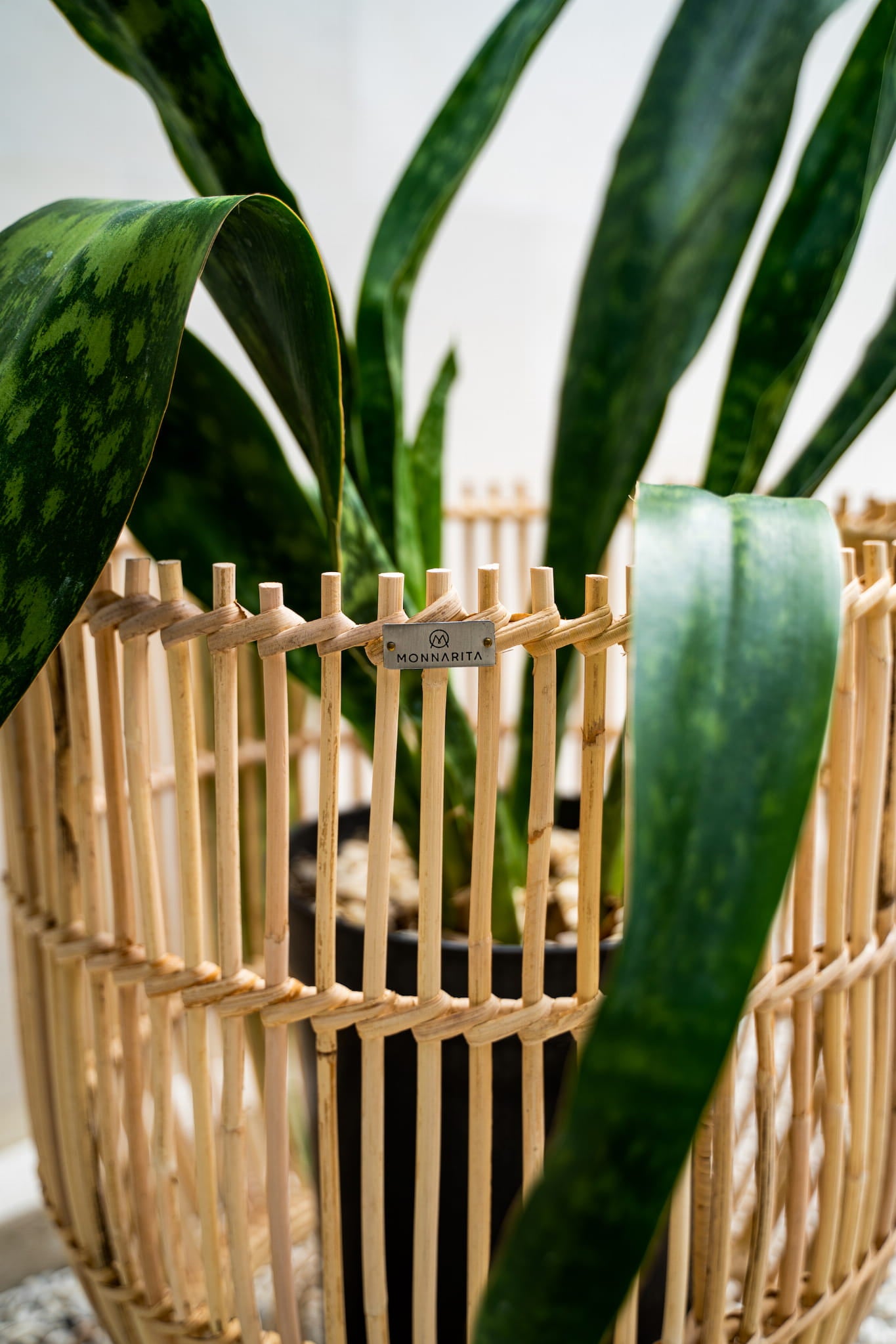 POT BASKET RATTAN LAURA SET OF 2