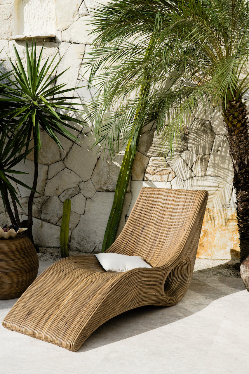 TEGAL DARK RATTAN DESK CHAIR