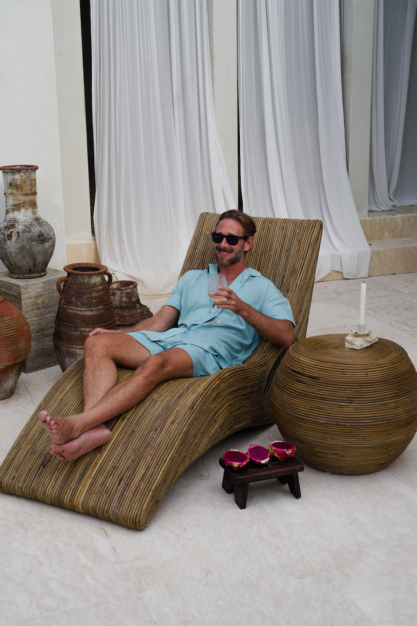 TEGAL SET LOUNGESESSEL & TISCH DUNKEL