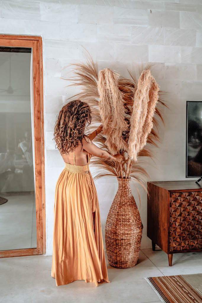 Water Hyacinth Vase - Boho Home Decor - Monnarita - handmade decor