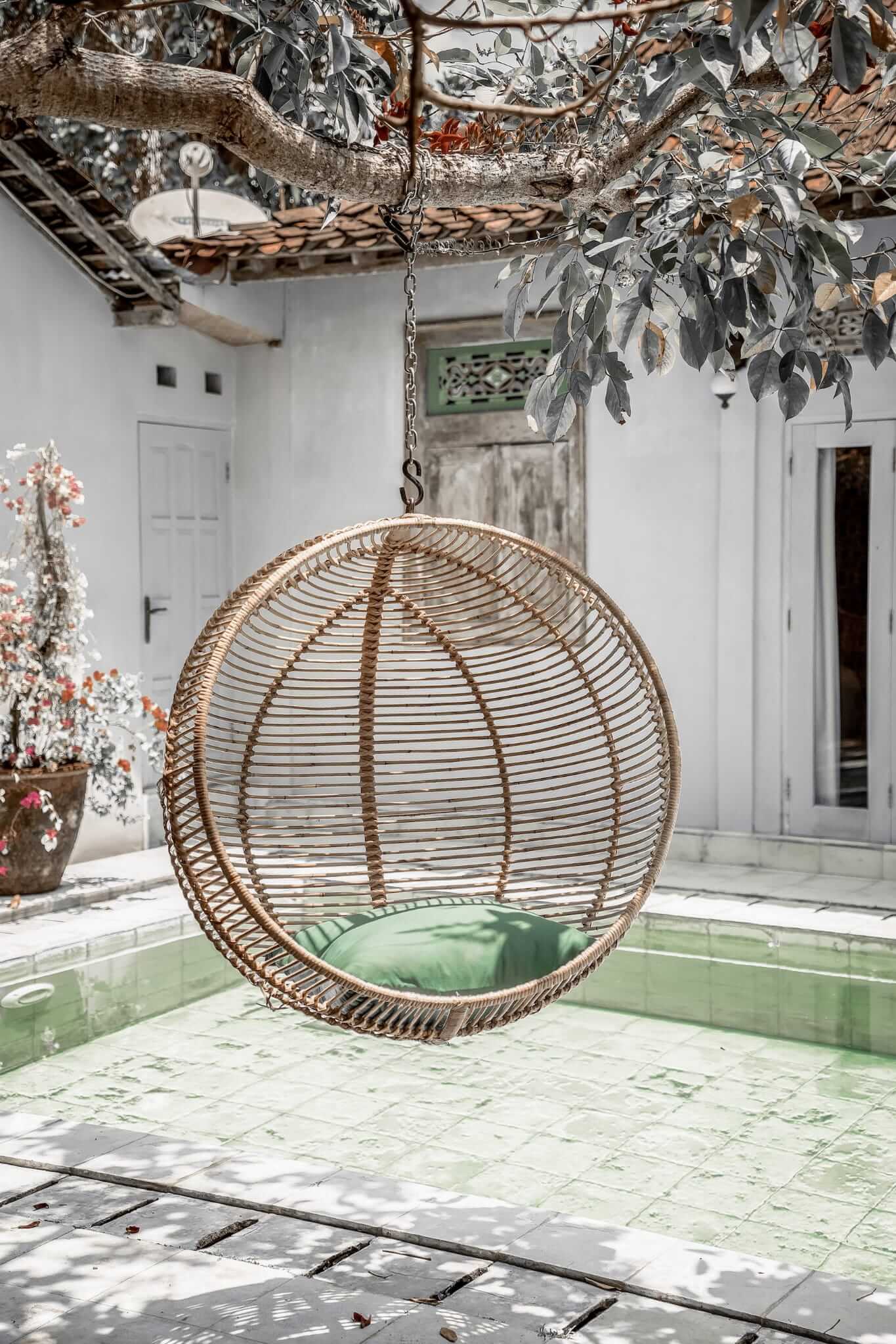 Hanging And Standing Rattan Chair Ball