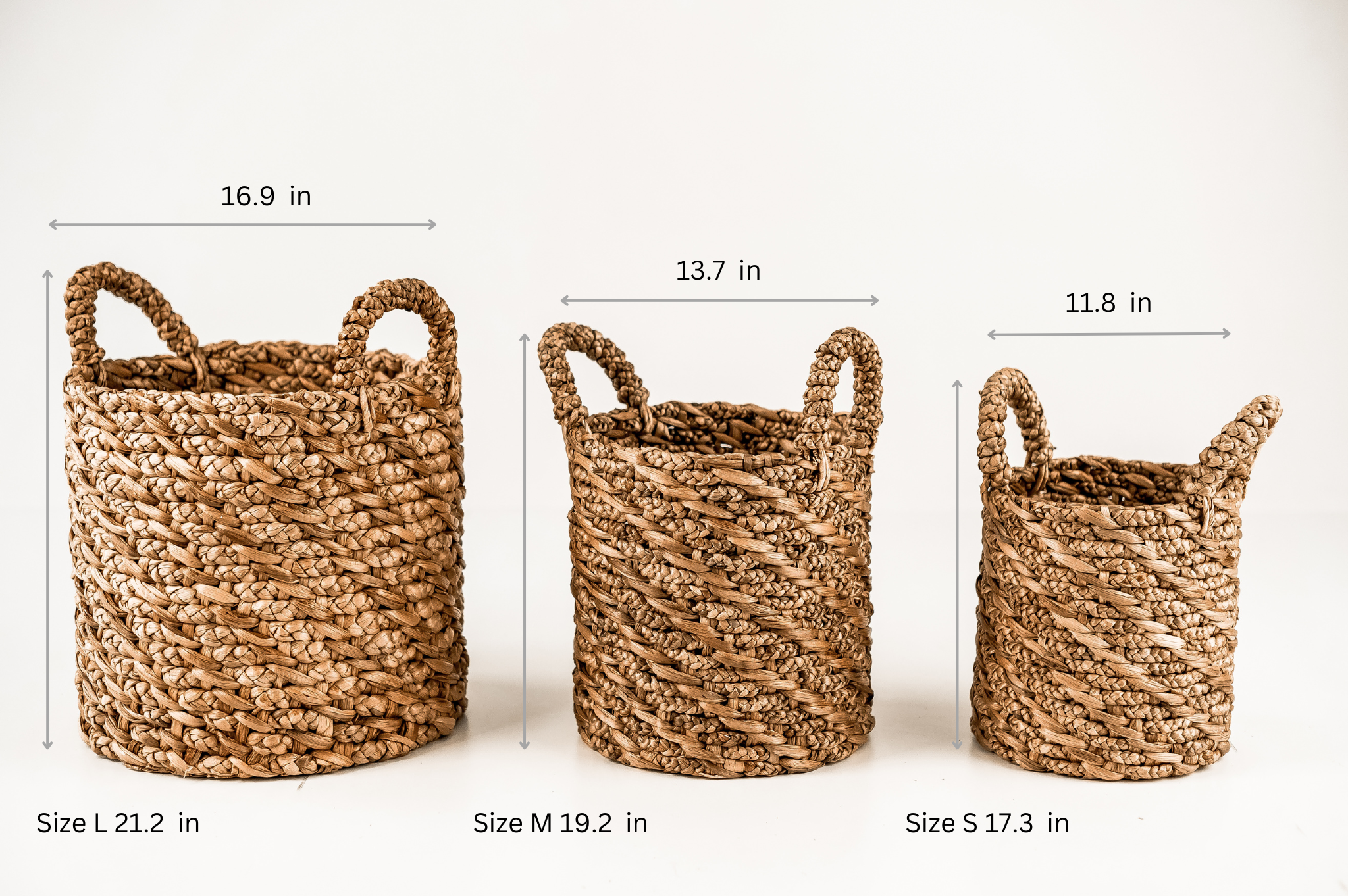 BASKETS ZORRIA - WATER HYACINTH