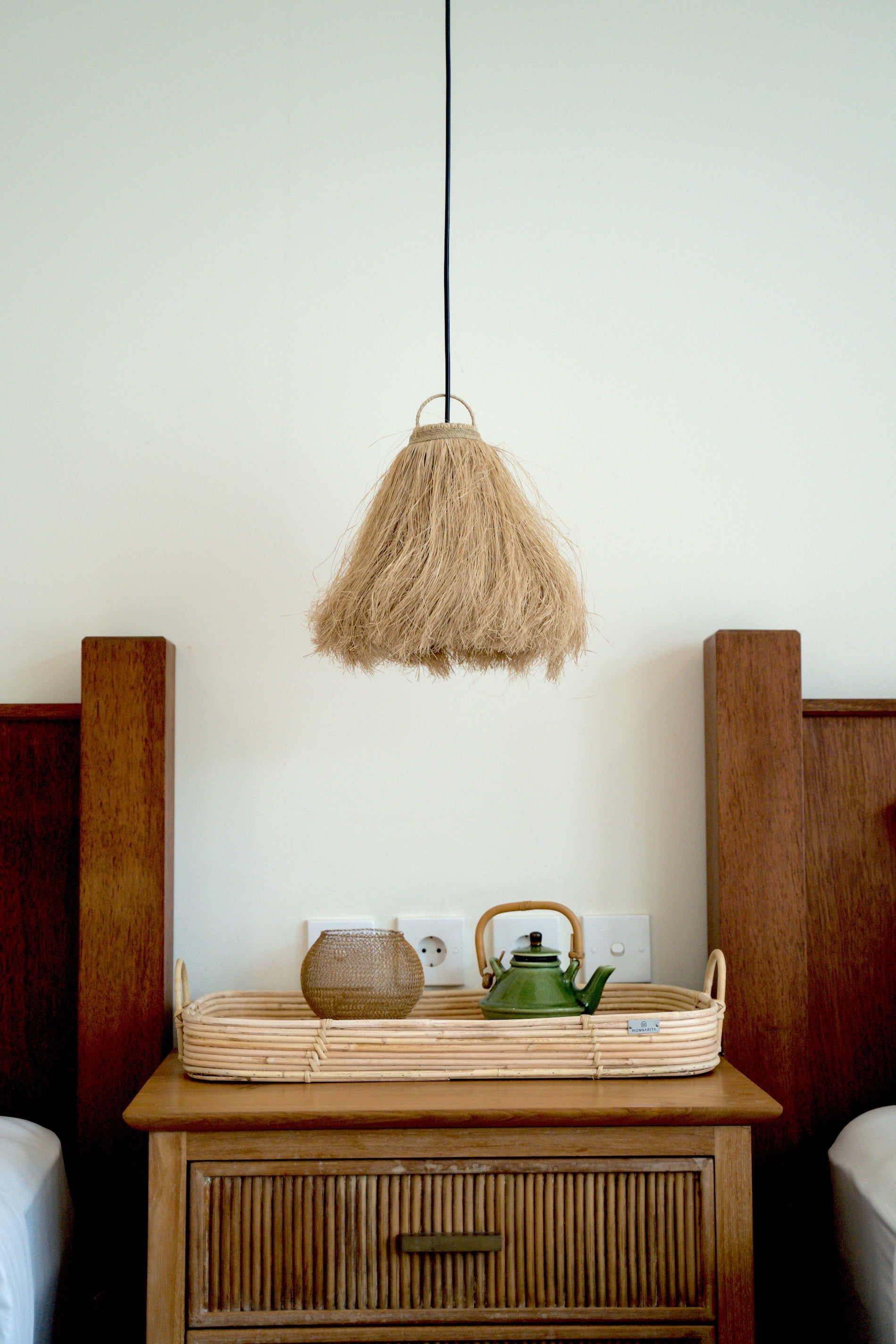 Seagrass Eco Friendly Lamp - Boho Style Lamp - Monnarita - handmade lamp