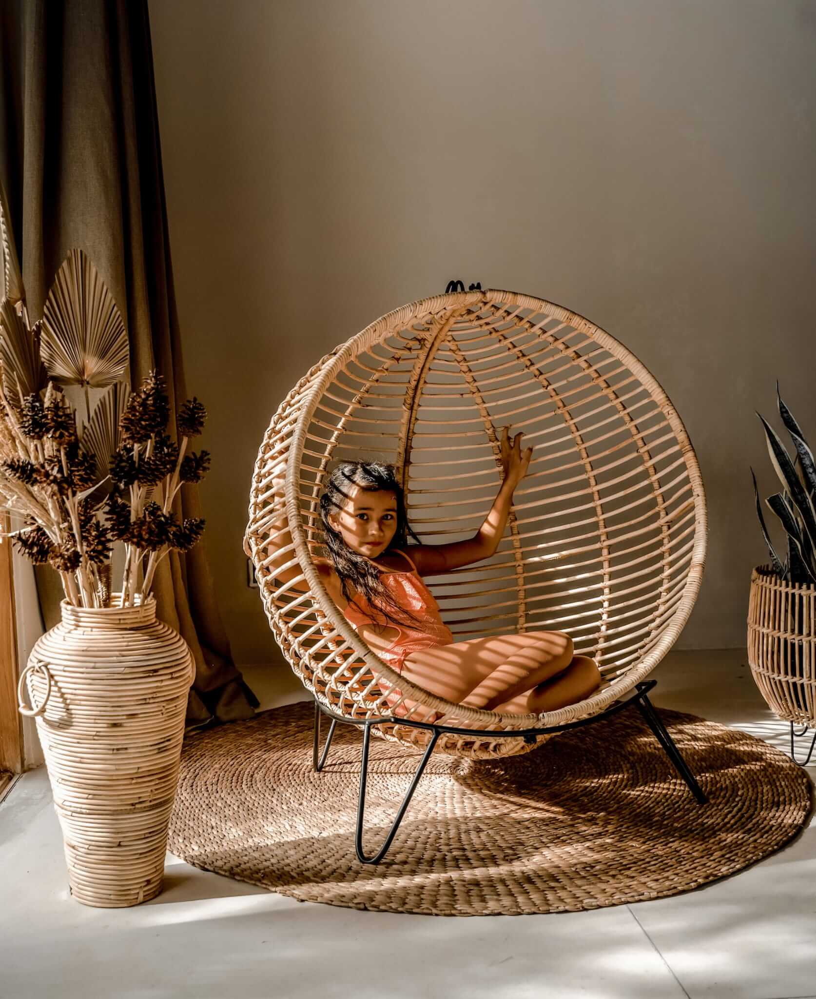 Hanging And Standing Rattan Chair Ball